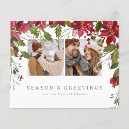 BUDGET Weihnachts-Poinsettia-Foto Personalisiert