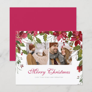 BUDGET Weihnachts-Poinsettia-Foto Personalisiert