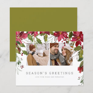 BUDGET Weihnachts-Poinsettia-Foto Personalisiert