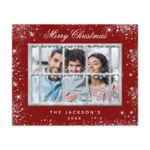 Budget Weihnachts-Rote Glitzer Foto