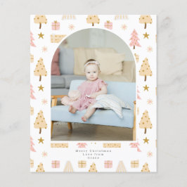 BUDGET Weihnachtsbaum Rosa Foto Personalisiert