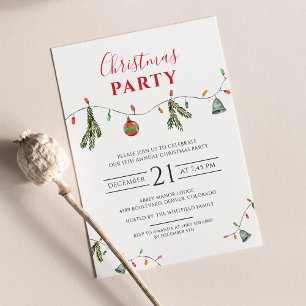 Budget-Weihnachtsfeier-Einladung im modernen Stil Flyer
