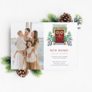 BUDGET Weihnachtskarte zum Umziehen des Fotos Weih