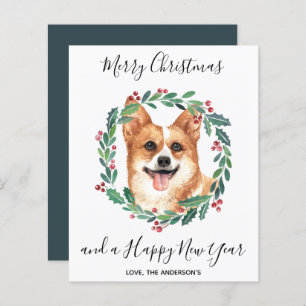 Budget Welsh Corgi Dog Frohe Weihnachtskarte