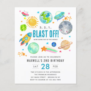 Budget Weltraumblase vor der Geburtstagspartei