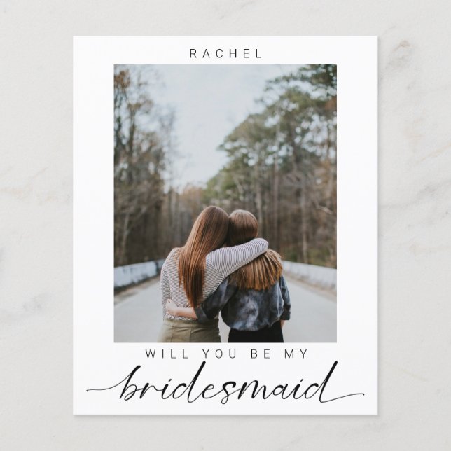 Budget Werden Sie mein Minimalistisches Foto von B (Vorderseite)