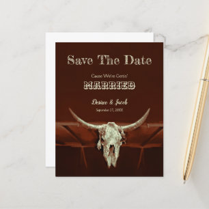 Budget Western Bull Skull Hochzeit speichern das D