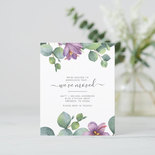 Budget Weve bewegt grüne Lila Eukalyptusbewegung (Stehend Vorderseite)