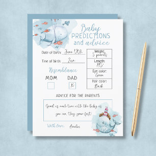 Budget Whale Baby Shower Baby Vorhersagen & Ratsch