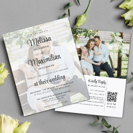 Budget White chic transparent 2 Foto QR Code UAWG