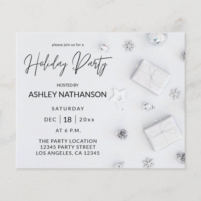 Budget White Pine Holiday Party Flyer (Vorne)