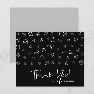 Budget White Script Black Danke Cards