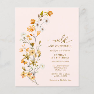 BUDGET Wild and Onederful Einladung zum 1. Geburts