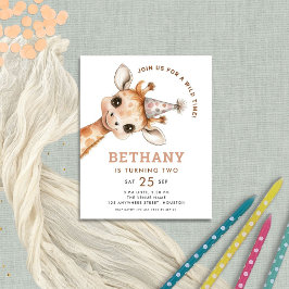 Budget Wild Time Niedlich Giraffe 2. Geburtstag Pa