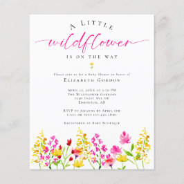 Budget Wildblume Kinderdusche Wasserfarben