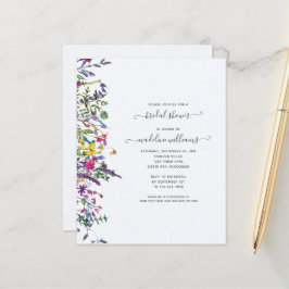 BUDGET Wildblumen Blumendusche Einladung