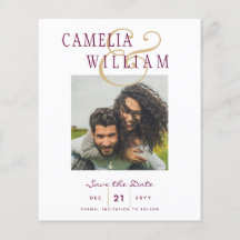 BUDGET Wine Berry Gold Wedding FOTO Save the Date