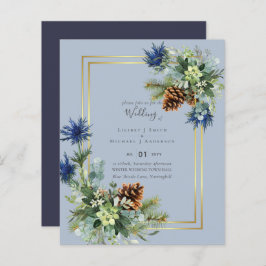 BUDGET Winter Blue Thistle Wedding lädt ein