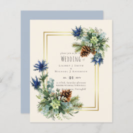 BUDGET Winter Blue Thistle Wedding lädt ein