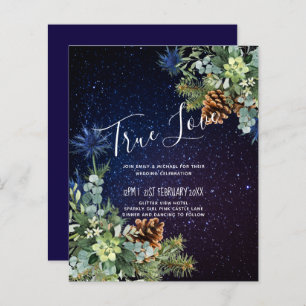 BUDGET Winter Eukalyptus Pine Cones Wedding