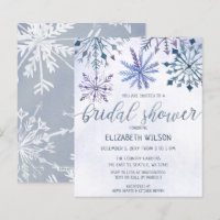 Budget Winter Wonderland Bridal Dusche Einladung