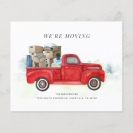 Budget Wir bewegen Red Truck Änderung der Adresse