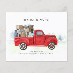 Budget Wir bewegen Red Truck Änderung der Adresse