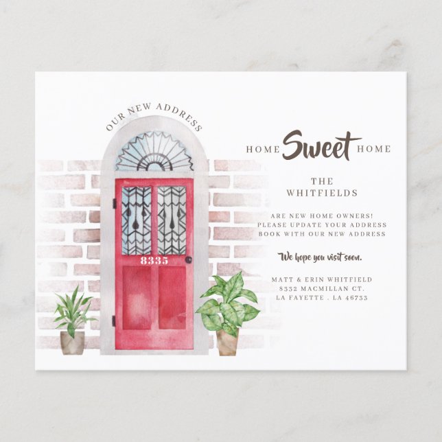 Budget Wir haben Boho Chic Moving Ankündigung vers (Vorderseite)