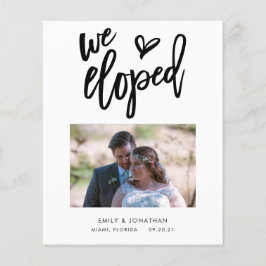 Budget Wir haben die Ankündigung Foto Einladung