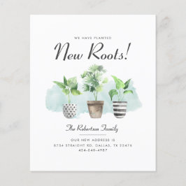 Budget Wir haben die Ankündigung "New Roots Moving