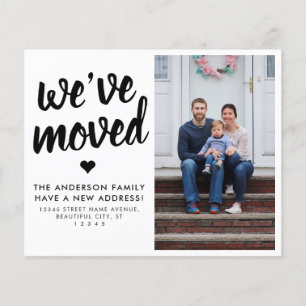 Budget Wir haben die neue Adresskarte für das Foto