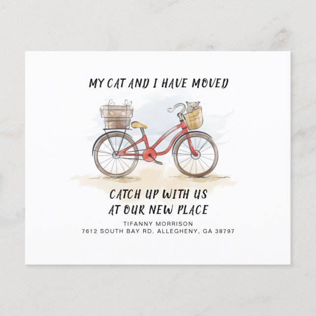 Budget Wir haben die neue Ankündigung zur Adressve (Vorderseite)