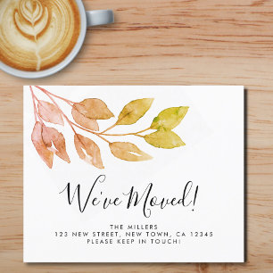 Budget Wir haben die rustikale Foliage Ankündigung