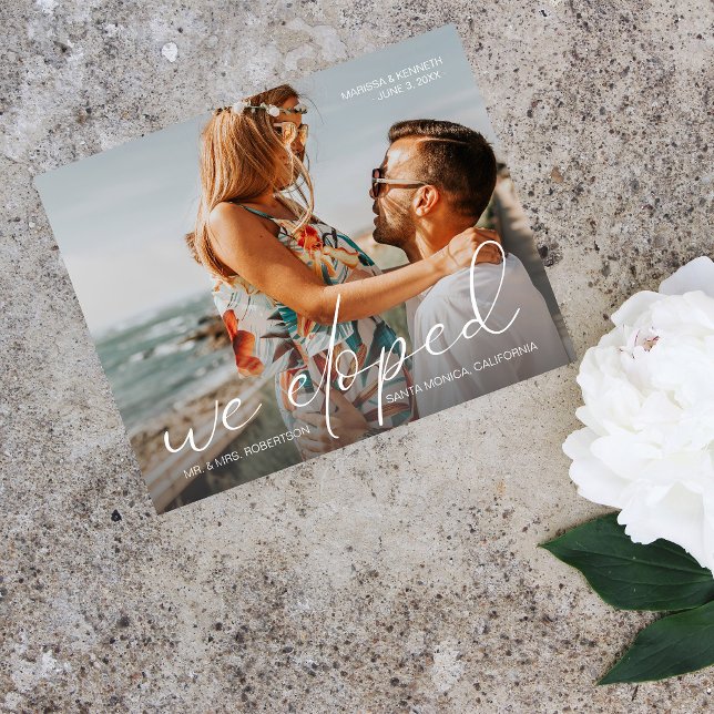 Budget Wir haben Foto Landcp Hochzeitsankündigung  Flyer (Von Creator hochgeladen)