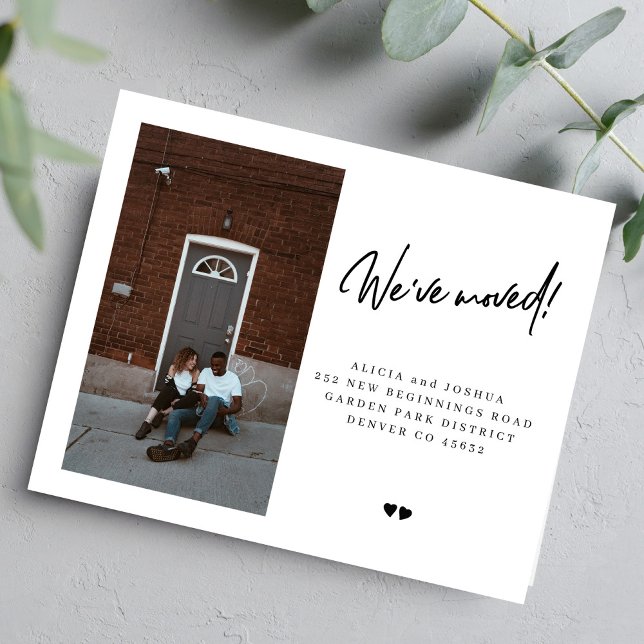 Budget Wir haben Foto verschoben Ankündigung (Von Creator hochgeladen)