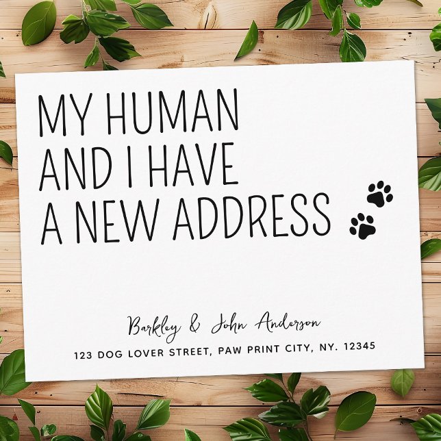 Budget Wir haben neue Adresse Pet Moving Postcard  (Von Creator hochgeladen)