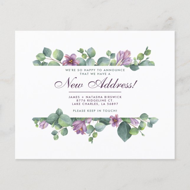 Budget Wir haben neue Zuhause Eukalyptus Botanical Flyer (Vorne)