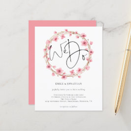 Budget Wir machen Blumenrahmen Einladung