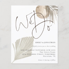 Budget Wir machen Boho Pampas Grass Hochzeit Einla