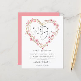Budget Wir machen Sakura Herz Rahmen Hochzeit Einl