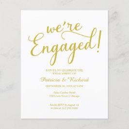 Budget Wir sind eine Verlobte Einladung zu einer e