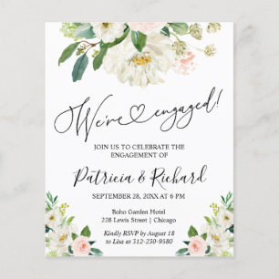 Budget Wir sind eine Verlobte Einladung zu einer e