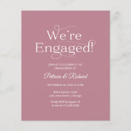 Budget Wir sind eine Verlobte Einladung zu einer e