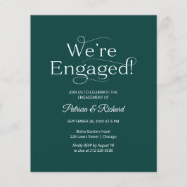 Budget Wir sind eine Verlobte Einladung zu einer e