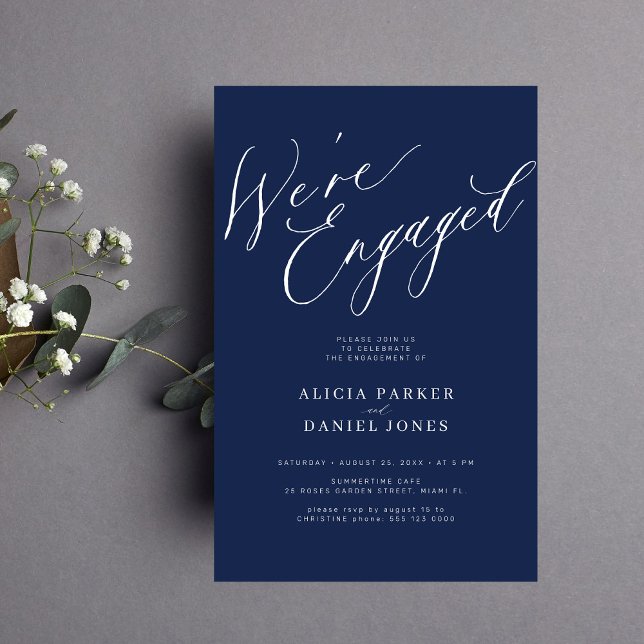 Budget Wir sind eine Verlobte Einladung zu einer G (Von Creator hochgeladen)