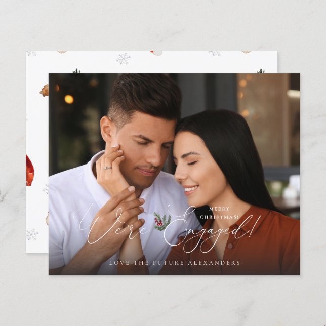 Budget Wir sind Verlobt Foto E Holly Berry Holiday (Vorne/Hinten)