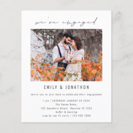 Budget Wir sind Verlobte Foto-Engagement-Partei