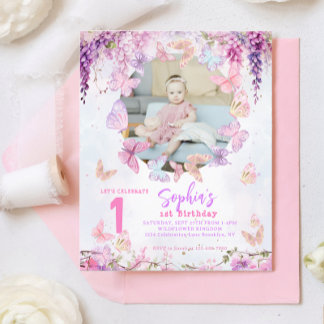 BUDGET Wisteria Butterfly Kinder Foto Geburtstag
