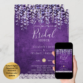 BUDGET Wisteria Floral Lace BRAUTPARTY INVITE Einladung