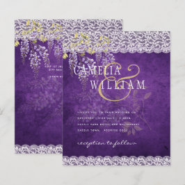 BUDGET Wisteria Lila Blumenstrasse Hochzeitsfeier